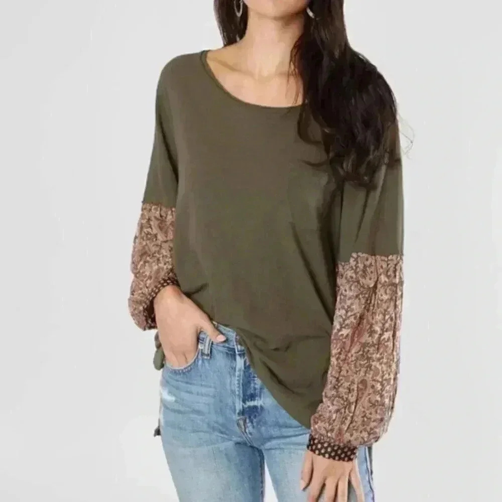 Free People Jade long sleeve top